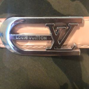Pink Louis Vuitton Belt